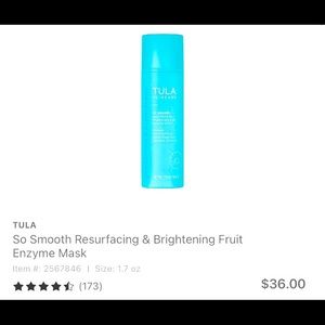 BNWB* TULA “So smooth” enzyme mask 💙